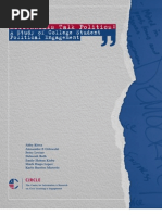Millennials Talk Politics:: A Study of College Student Political Engagement