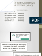 TUGAS ILMU TEKNOLOGI TENTANG APLIKASI FEEDBACK (SehatQ)