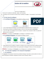 Cours N°1 - Constitution de La Matière