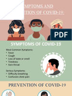 Symptoms and Prevention of Covid-19