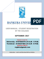 User Manual - Student Registration by The Colleges
