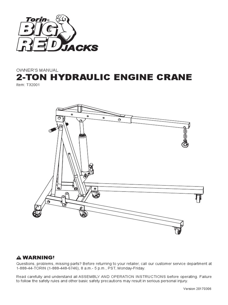 Manual Torin | PDF | Nut (Hardware) | Crane (Machine)