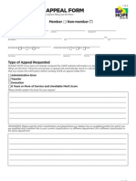Appeal Intake Form