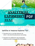 Analytical Exposition Text: Rina Nasir