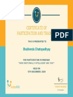 FULL NAME Certificate of Participation and Training