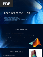 Features of MATLAB Prototype 2.0