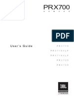 User's Guide: PRX710 PRX712 PRX715 PRX715XLF PRX718XLF PRX725 PRX735