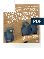 Research Methods and Statistics in Psychology - S. Alexander Haslam