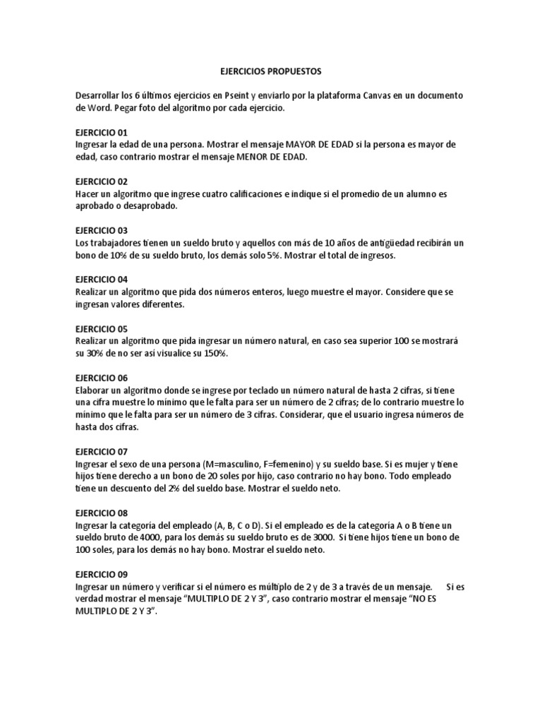 S07.s2 - TAREA - Ejercicios | PDF | Crecimiento personal y profesional