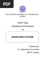 Short Type S and Answers On: Operating System