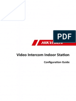 Video Intercom Indoor Station: Configuration Guide