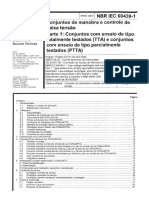 NBR - IEC - 60439-1 - CJ de Manobras de BT
