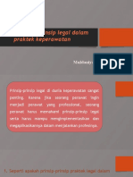 Prinsip Legal Praktik Keperawatan