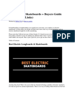Best Electric Skateboards + Buyers Guide _No Affiliate Links