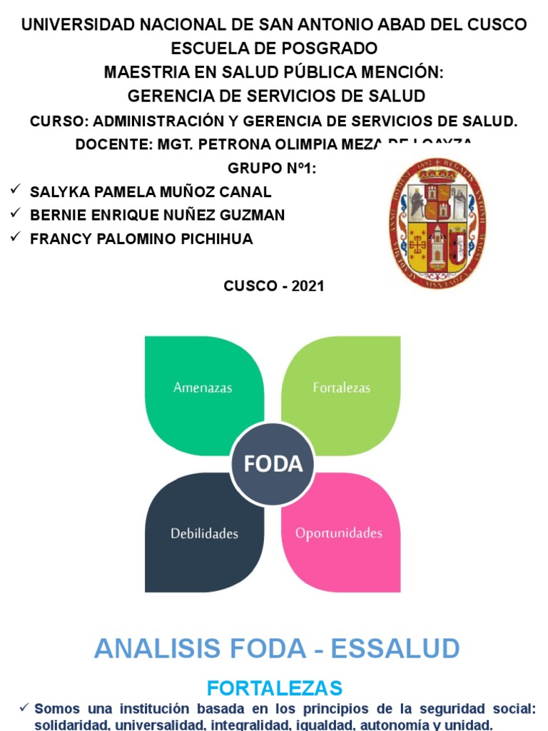 FODA | PDF | Economias | Ciencias de la Salud