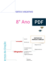 APOSTO E VOCATIVO: SINTAXE DA ORAÇÃO