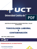 Toxicología Laboral y Contaminación UCT Del 9 -10 Oct-21 Maestrantes