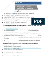 Modals of Obligation