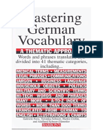Mastering German Vocabulary: A Thematic Approach - Veronika Schnorr