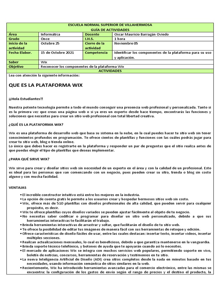 Guía N°3 Cuarto Periodo Once-Informática | PDF | Internet y web | Red ...