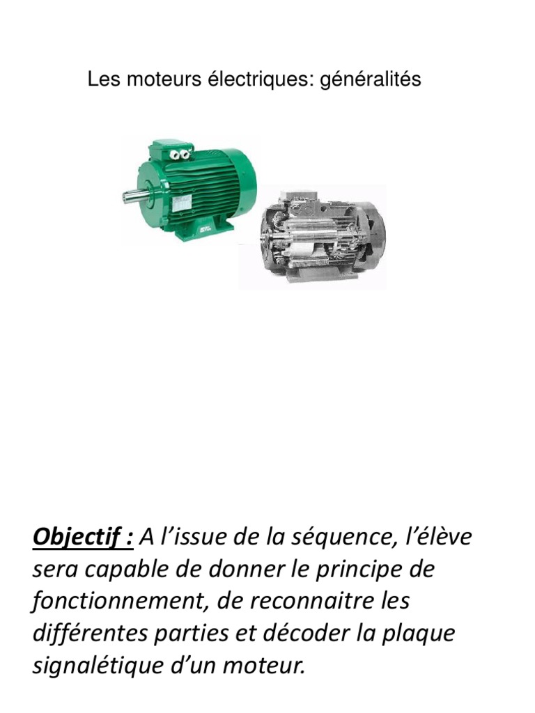 Fonctionnement des moteurs électriques PDF Puissance (physique — free download