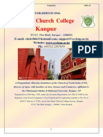 Christ Church College Kanpur: Website: WWW - Cccknp.ac - in PH: +91512 2367659