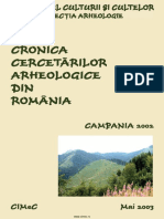 Cronica Cercetarilor Arheologice Campania 2002