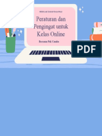 Peraturan Dan Pengingat Untuk Kelas Online: Bersama Pak Candra