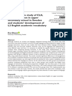 Comparative Study CLIL - Non-CLIL