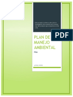 Plan de Manejo Ambiental