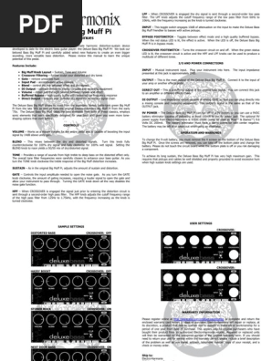 Deluxe Bass Big Muff Pi: The Legend Continues | PDF | Low