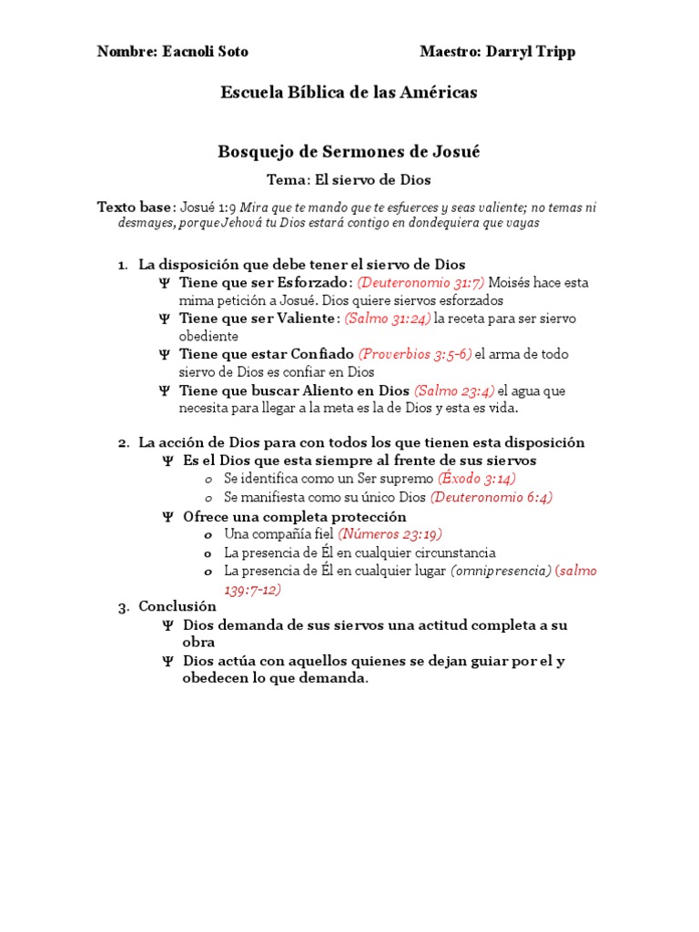 Bosquejos de Sermones: Josué y Rut | PDF | Contenido bíblico