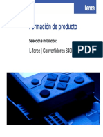 Formación de Producto: L-Force - Convertidores 8400
