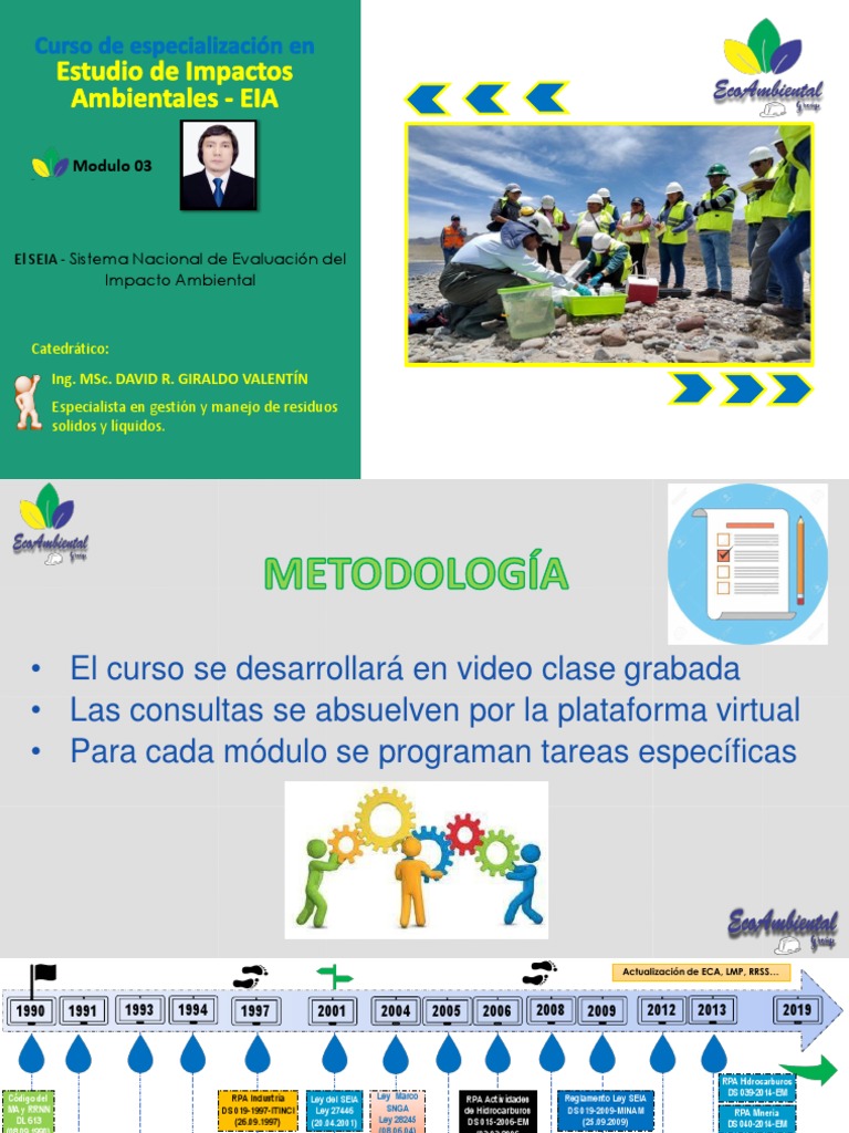 EIA Sesión 03 | PDF | Evaluación de impacto ambiental | Entorno natural