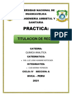 Titulación redox de permanganato