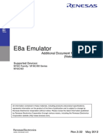 E8a Emulator: Additional Document For User's Manual (Notes On Connection)