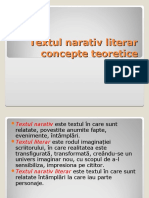 Textul Naratriv Literar Teorie