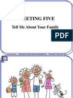 Meeting Five: Tell Me About Your Family