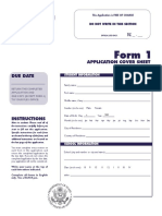 Form 1: Applicationcoversheet Due Date
