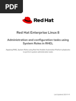 Red Hat Enterprise Linux-8-Administration and Configuration Tasks Using System Roles in Rhel-En-us