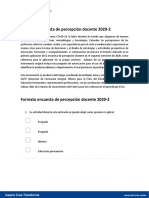 Encuesta de Percepción Docente 2020-2