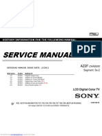 Service Manual: History Information For The Following Manual