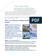 What Is Climate? What Is Climate Change?: What's The Difference Between Weather and Climate?