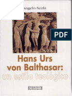 PORTADA Hans Urs Von Balthasar Un Estilo Teológico