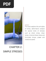 Chapter 2 - Simple Stresses