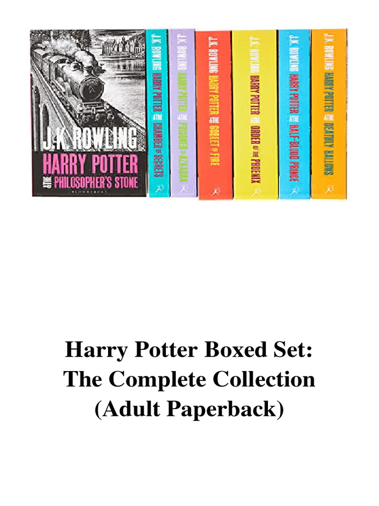 Harry Potter Boxed Set The Complete Collection (Adult Paperback) J.K