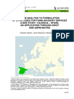 From Analysis To Formulation of Strategies For Farm Advisory Services (Case Study: Valencia - SPAIN) - An Application Through Swot and QSPM Matrix