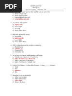 Sem VI - Cost Accounting - TY. Bcom