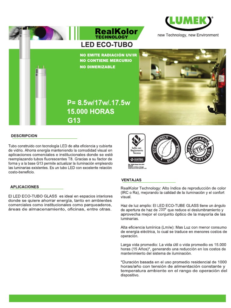 Catálogo de Lámparas Lumek LED | PDF