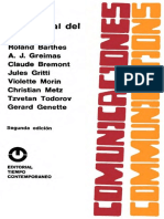 (Colección Comunicaciones) Roland Barthes Et Al. - Análisis Estructural Del Relato-Editorial Tiempo Contemporáneo (1972)